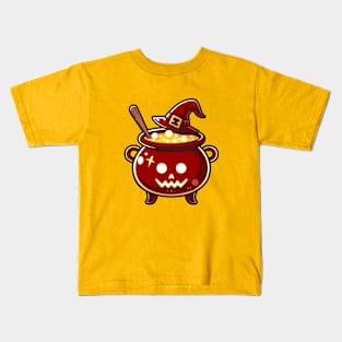 Witch's Red Cauldron Kids T-Shirt